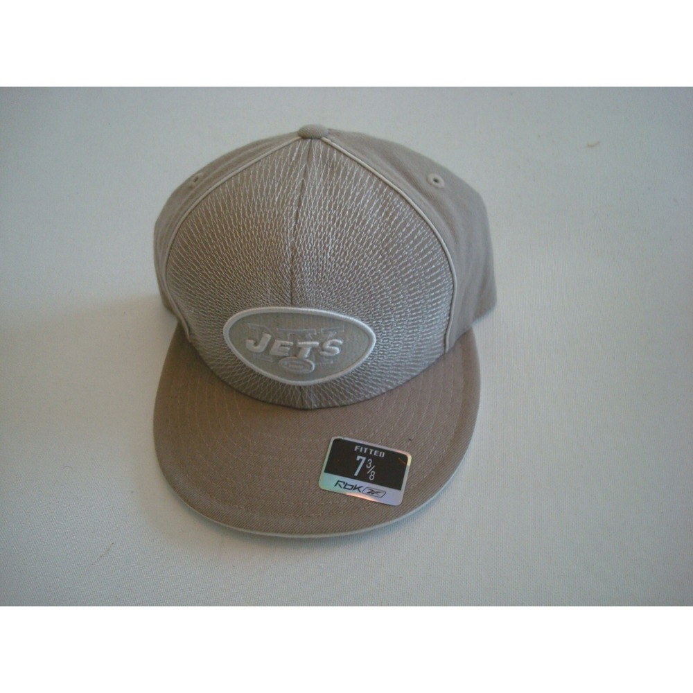 NEW YORK JETS REEBOK SHIELD FITTED SZ 7 3/8 GOLF HAT CAP VINTAGE EE4